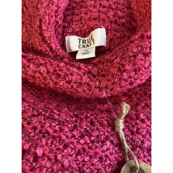 TRUECRAFT  2X  Cowlneck Pink Pullover. 34in L 34in chest. Machine Wash.MSRP$44. - Picture 6 of 9